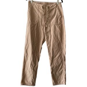 J Crew Tie Waist Camp Pant Khaki Size S
